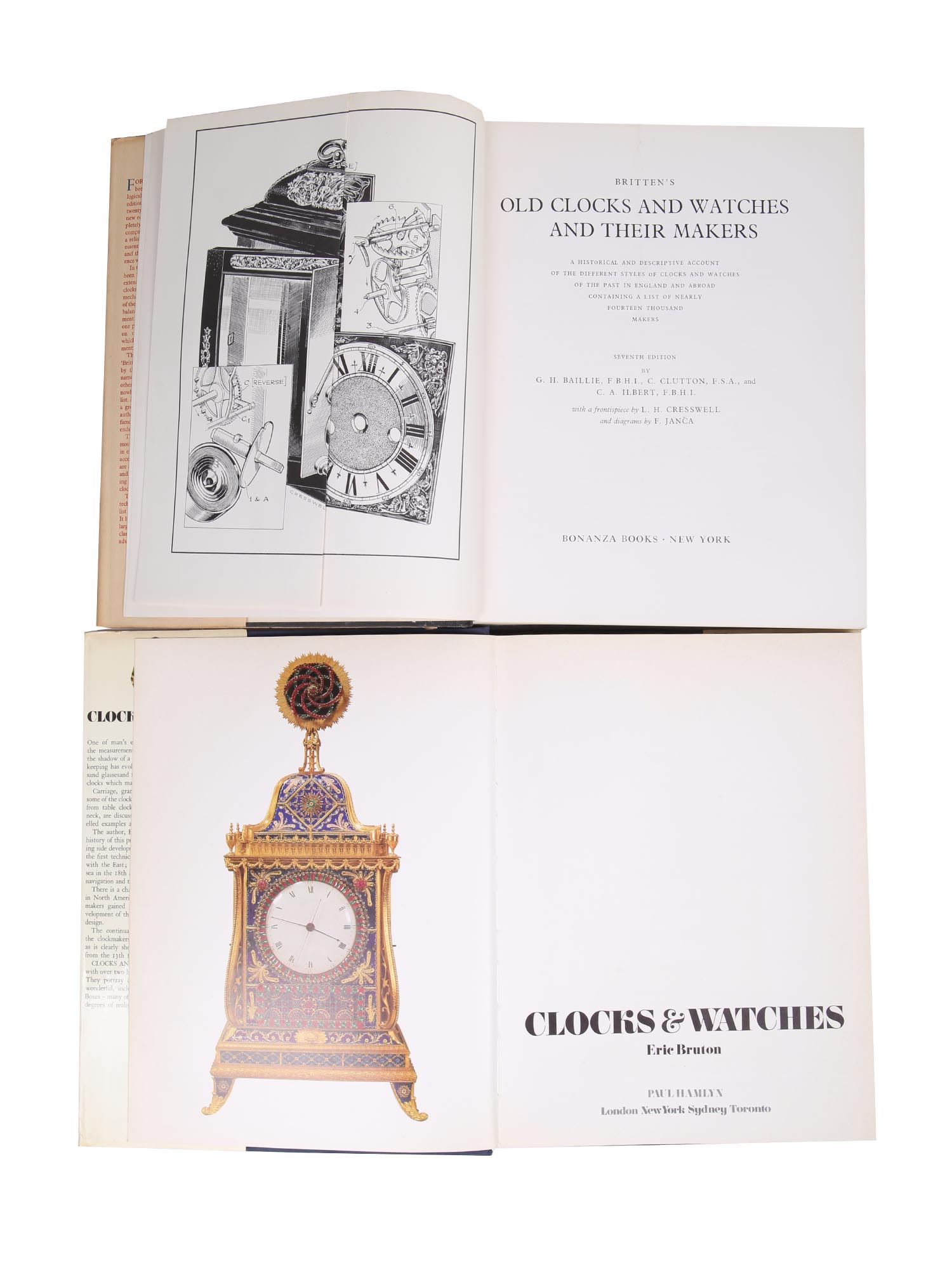 FOUR VINTAGE BOOKS ON CLOCK COLLECTING AND MAKERS PIC-6